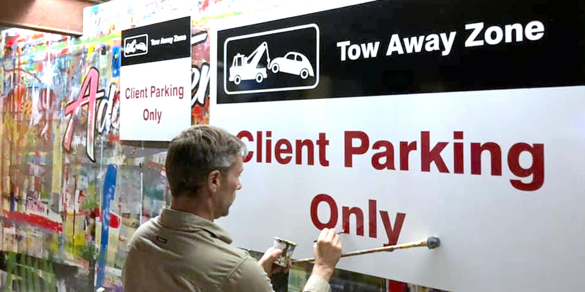 car park signage